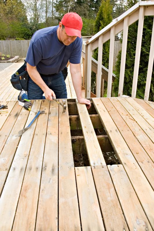 Deck Repair Preparation